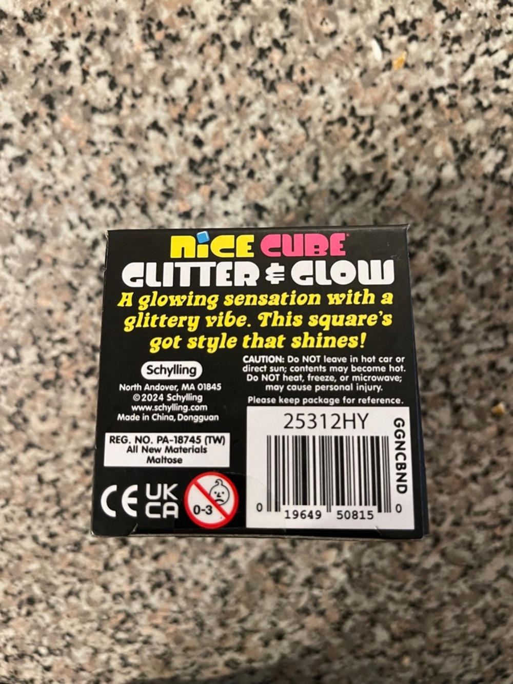 NeeDoh Nice Cube Glitter & Glow - Blue - Picture 4 of 4